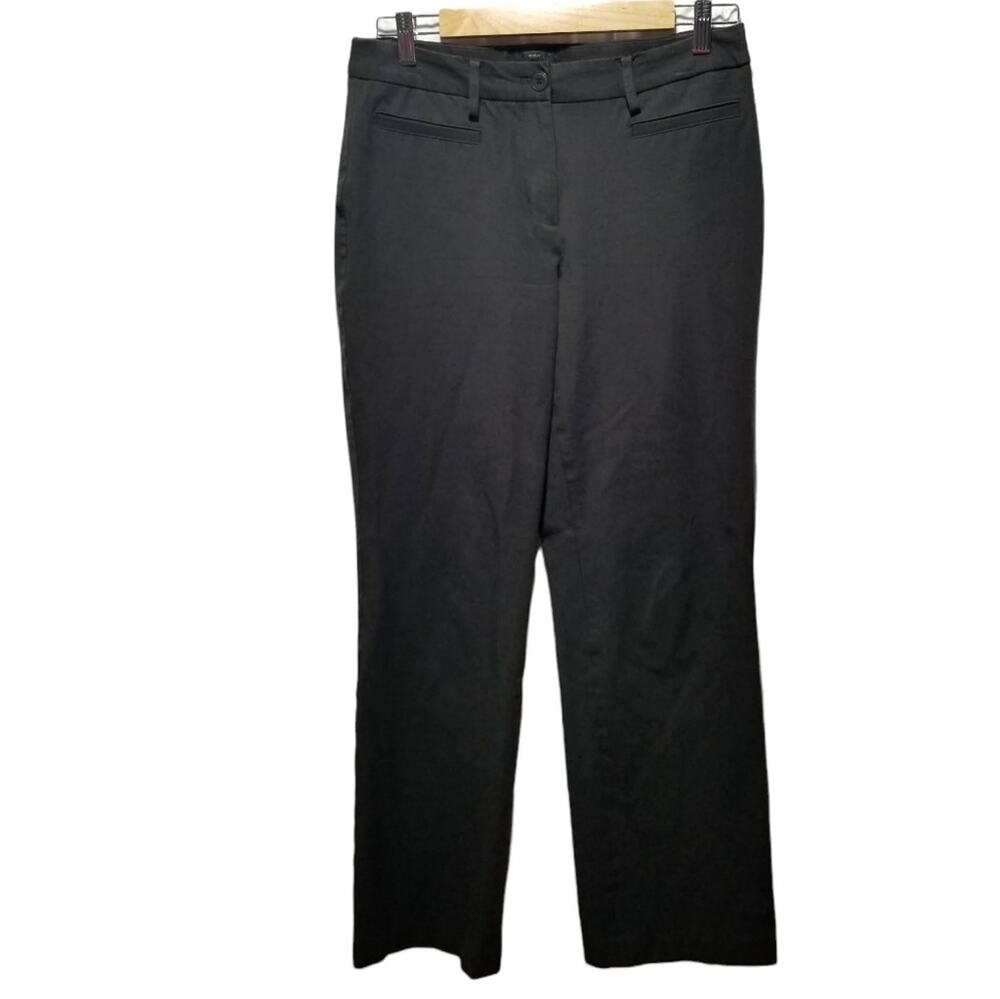 Talbots Pants 6 Stretch Straight Leg Curvy Storm Grey Trousers